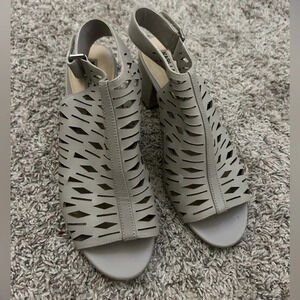 Karl Lagerfeld grey heels